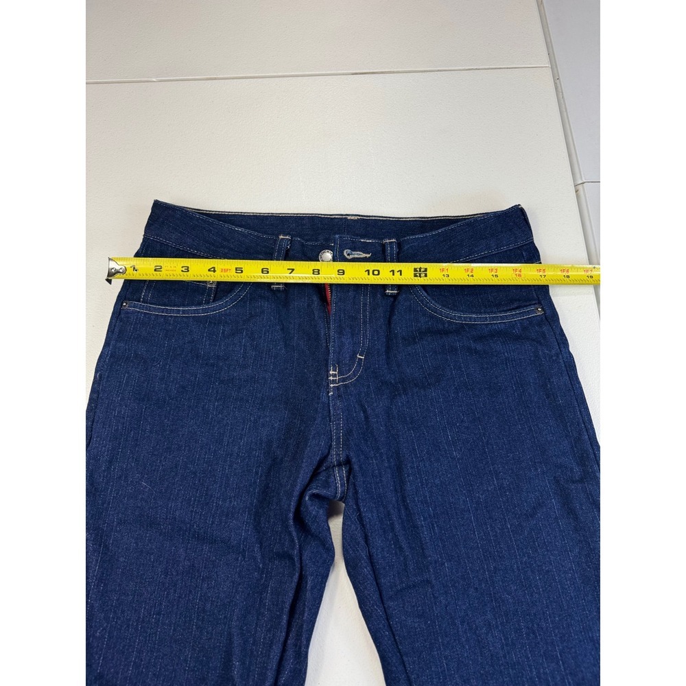 Dickies Style Blue Denim Carpenter Pants with Plaid Interior 4RG‎ - Picture 8 of 10